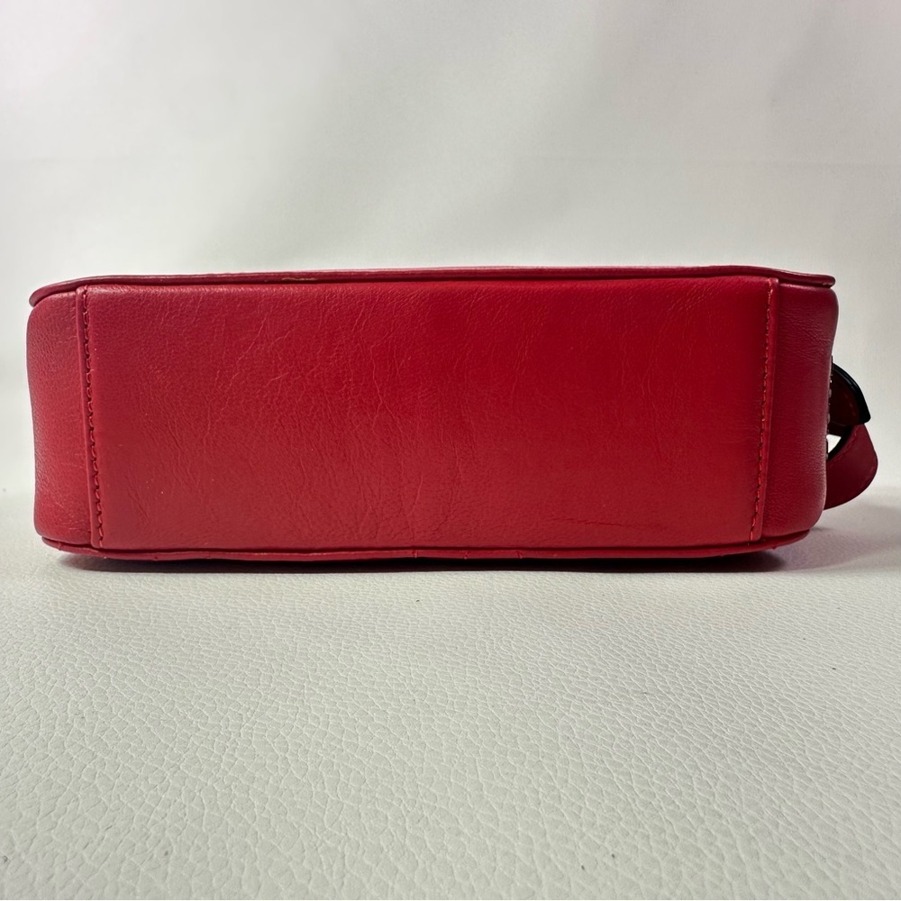 NEW Women’s LODIS 1965 Red Signature Quilt Double Top Zip Crossbody Bag - Picture 10 of 14